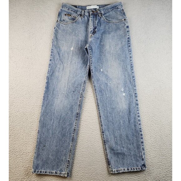 Relaxed Fit Y2K Skater Grunge Denim Pants LEE Jeans Mens 32x30 Blue Straight Leg - Picture 2 of 15